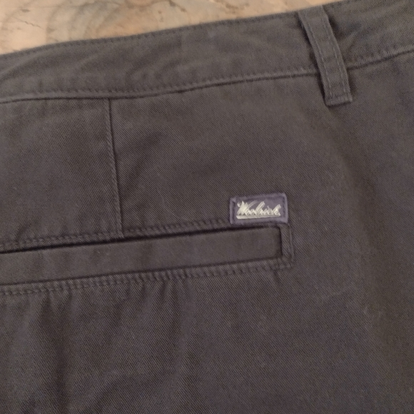 Woolrich Army Green High Waisted Flannel Lined Pants Size 16 W 38" L 32" - Picture 5 of 12